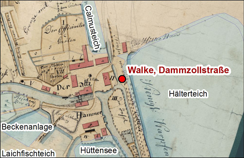 Tuchwalke, alte Dammzollstraße, Quelle: diese Webseite